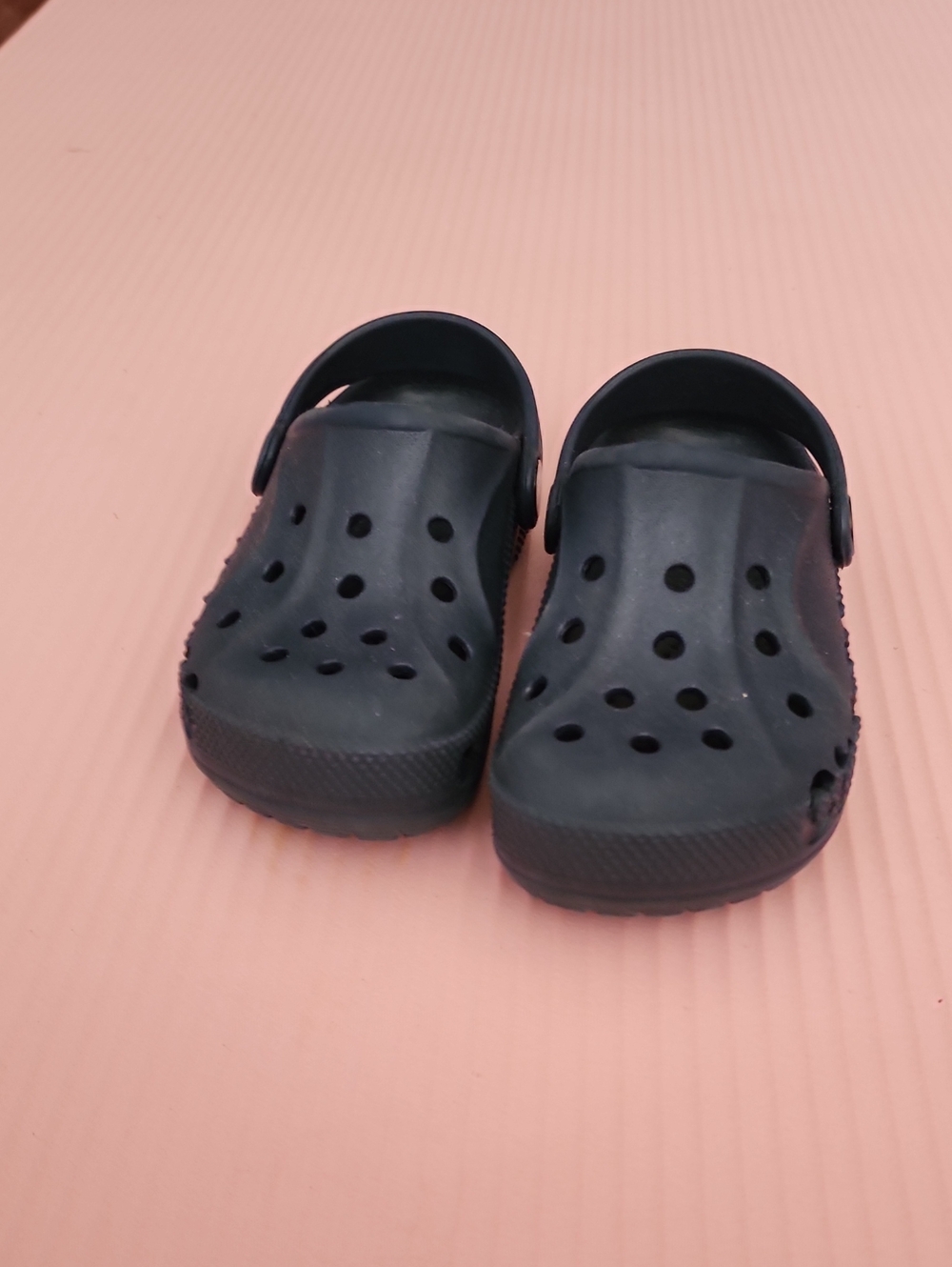 CROCS Kids Black Classic Clog with Heel Strap